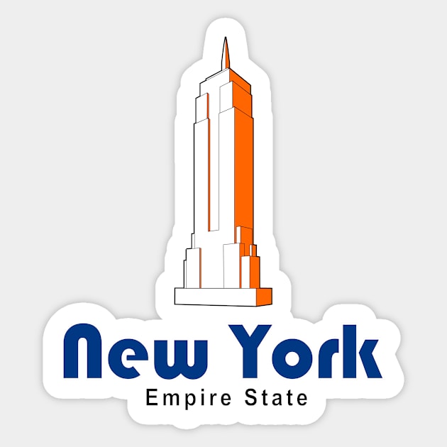 New York, Empire State Sticker by denip